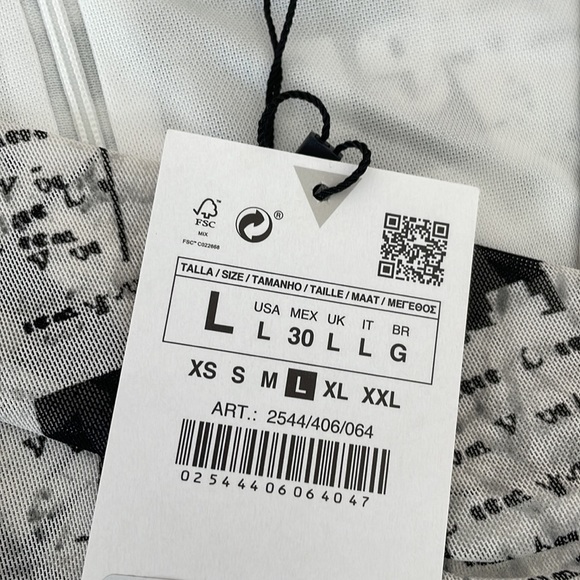 NWT ZARA Newspaper Dress - Picture 9 of 9